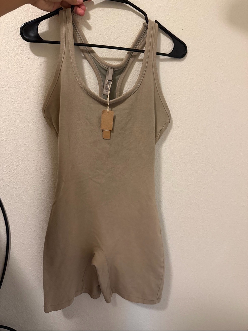 SKIMS Taupe Outdoor Mid-Thigh Bodysuit New With Tags
